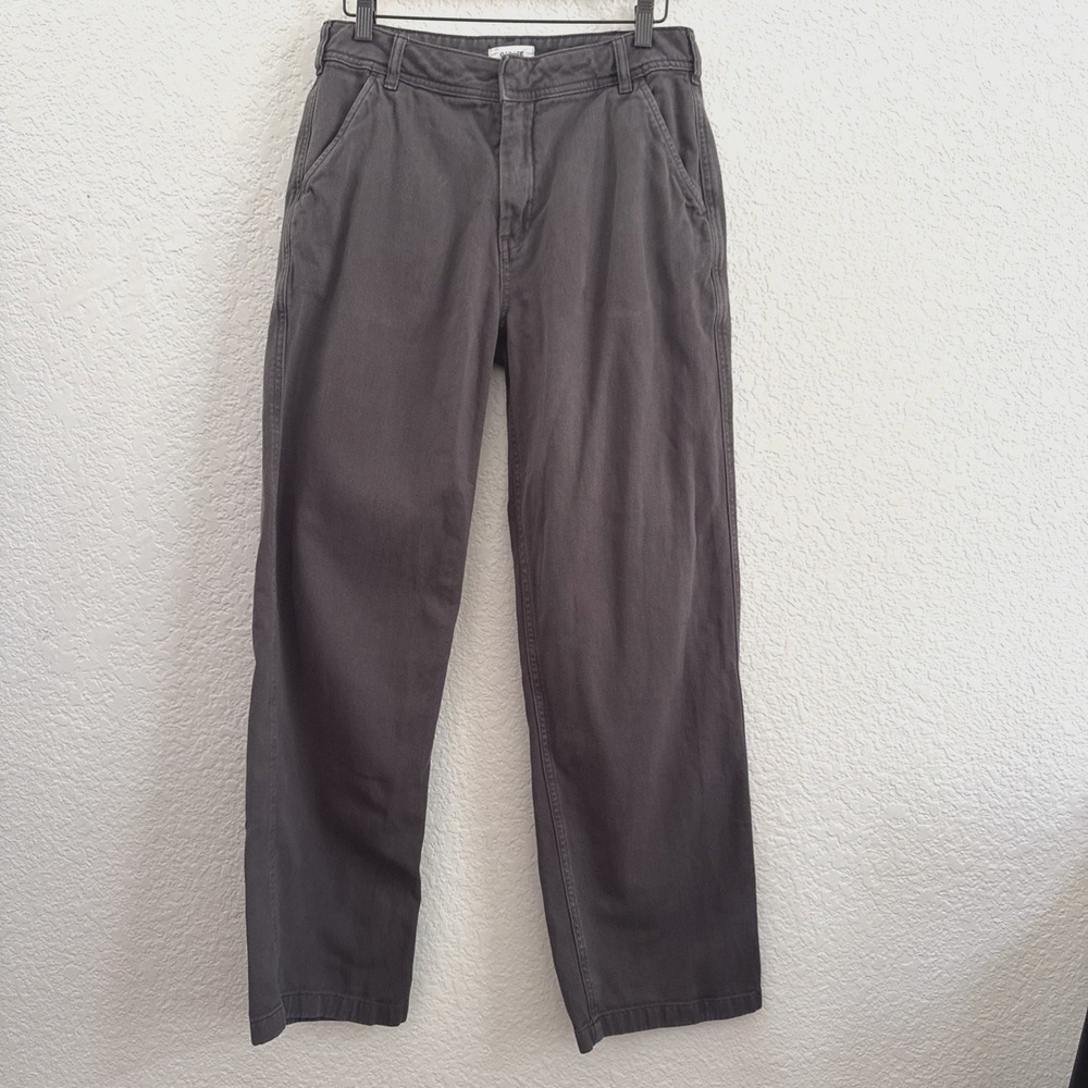 Garage Ellis Slouch Relaxed Wide Leg Pants Chinos Gray-Brown Women Size 5
